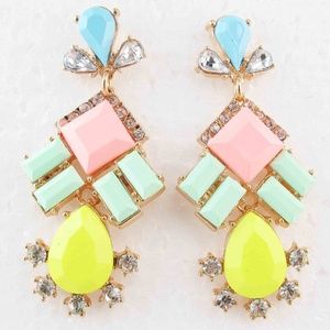 Stunning Rhinestone Multicolor Earrings (item C)